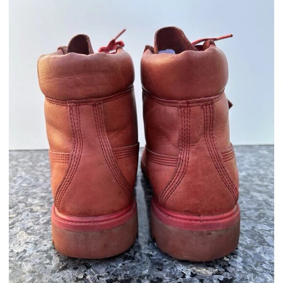 Timberland Beeline x Pharrell Red Leather Boots Men’s Size 13 M main image 7